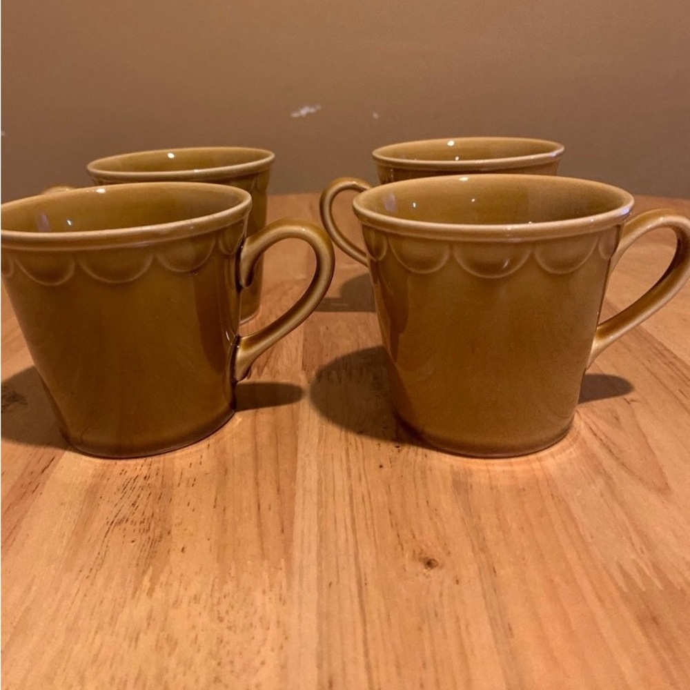 4 Vintage Homer Laughlin  Castilian Coffee Cups